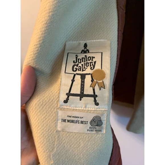 𝅺VINTAGE Junior Gallery off-white wool jacket - Picture 2 of 13